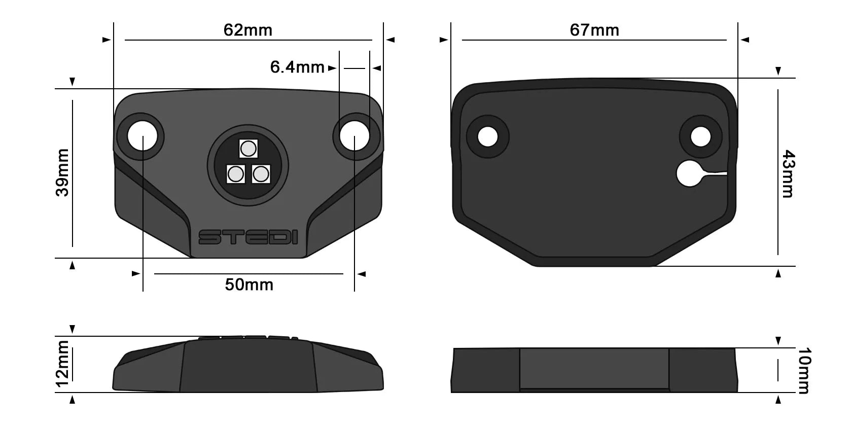 STEDI Surface White Marine Rock Light, Kaltweiß (1 Stk.) - GPC-Offroad