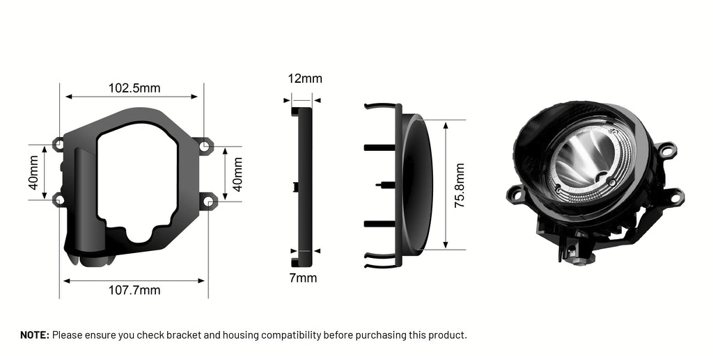 STEDI Boost Integrated Driving Light Nebelscheinwerfer - Type B