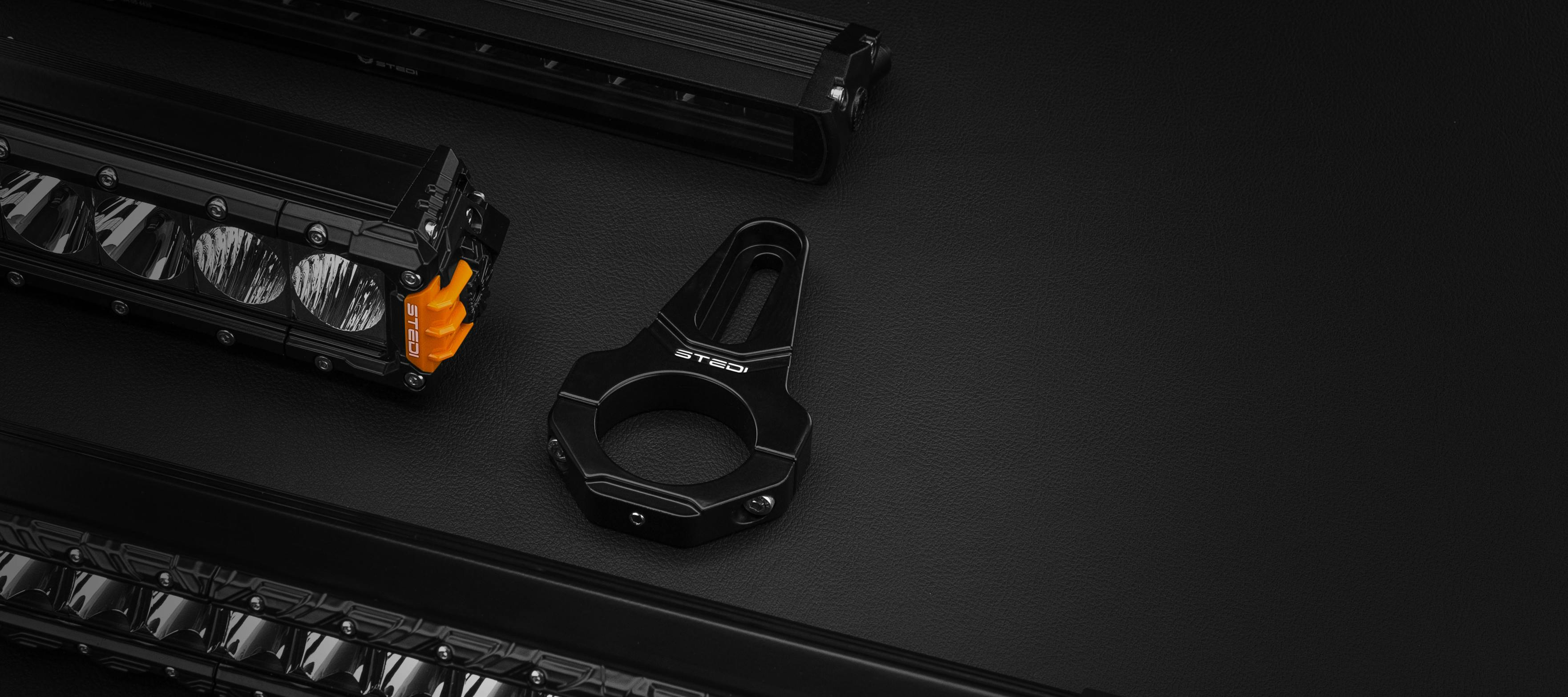 STEDI VICE CLAMP Rohrklemme Montagehalterungen (große Größen)  | Schwarz - GPC-Offroad