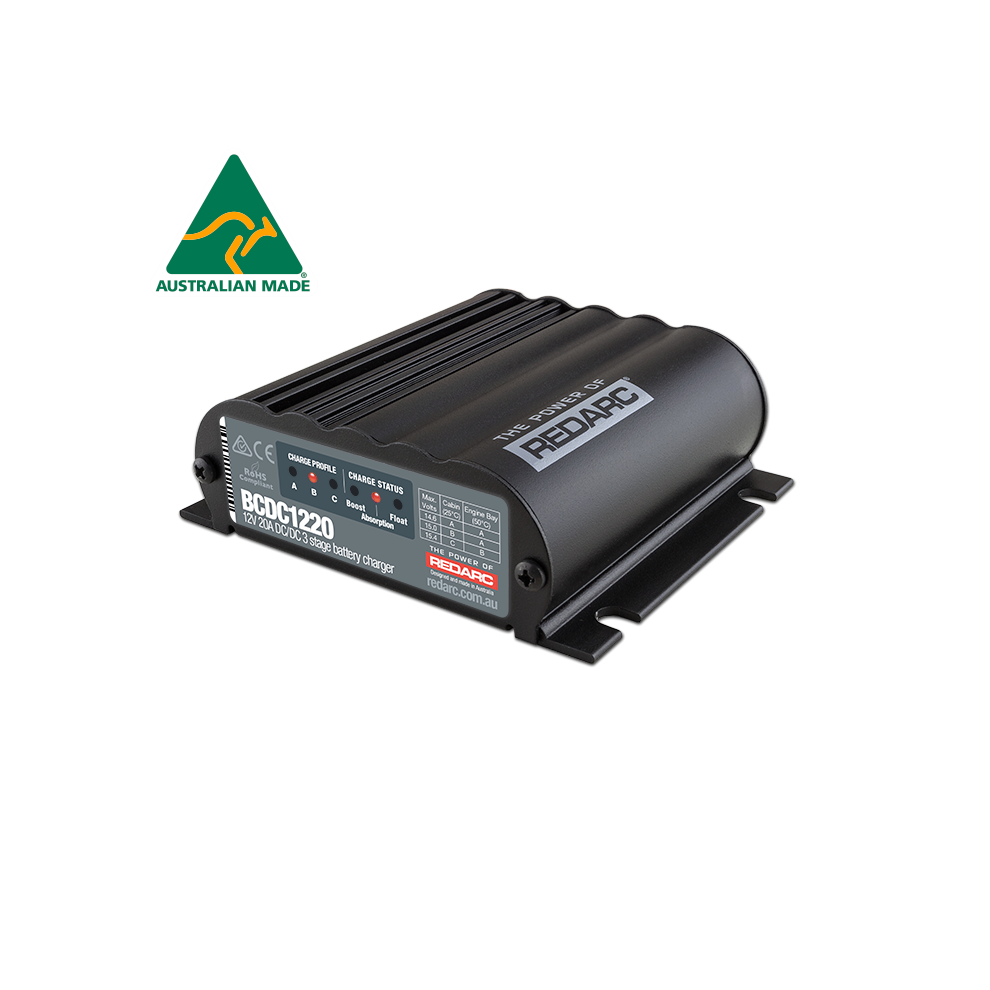 REDARC BCDC 20A Single Input Gleichstrom Batterieladegerät (Außenmontage) - GPC-Offroad