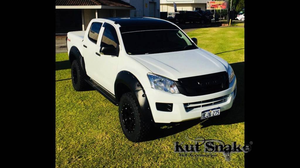 Kut Snake Kotflügelverbreiterung Isuzu D-Max (2012-2020) - 85mm Breite  - Struktur Oberfläche