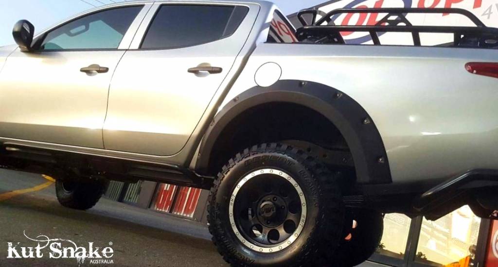 Kut Snake Kotflügelverbreiterung Mitsubishi L200 MQ (2015-2018) - 70mm Breite - Struktur Oberfläche - GPC-Offroad