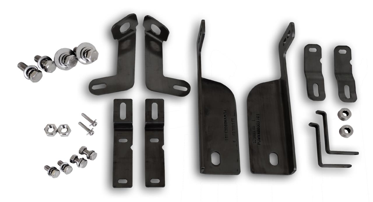 VW Amarok (2010-2020) Frontschutzbügel mit Unterfahrschutz Schwarz 89mm