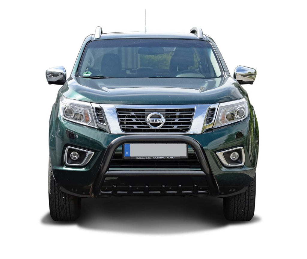Nissan Navara D23 NP300 Frontschutzbügel Schwarz 81mm (Mit Unterfahrschutz)