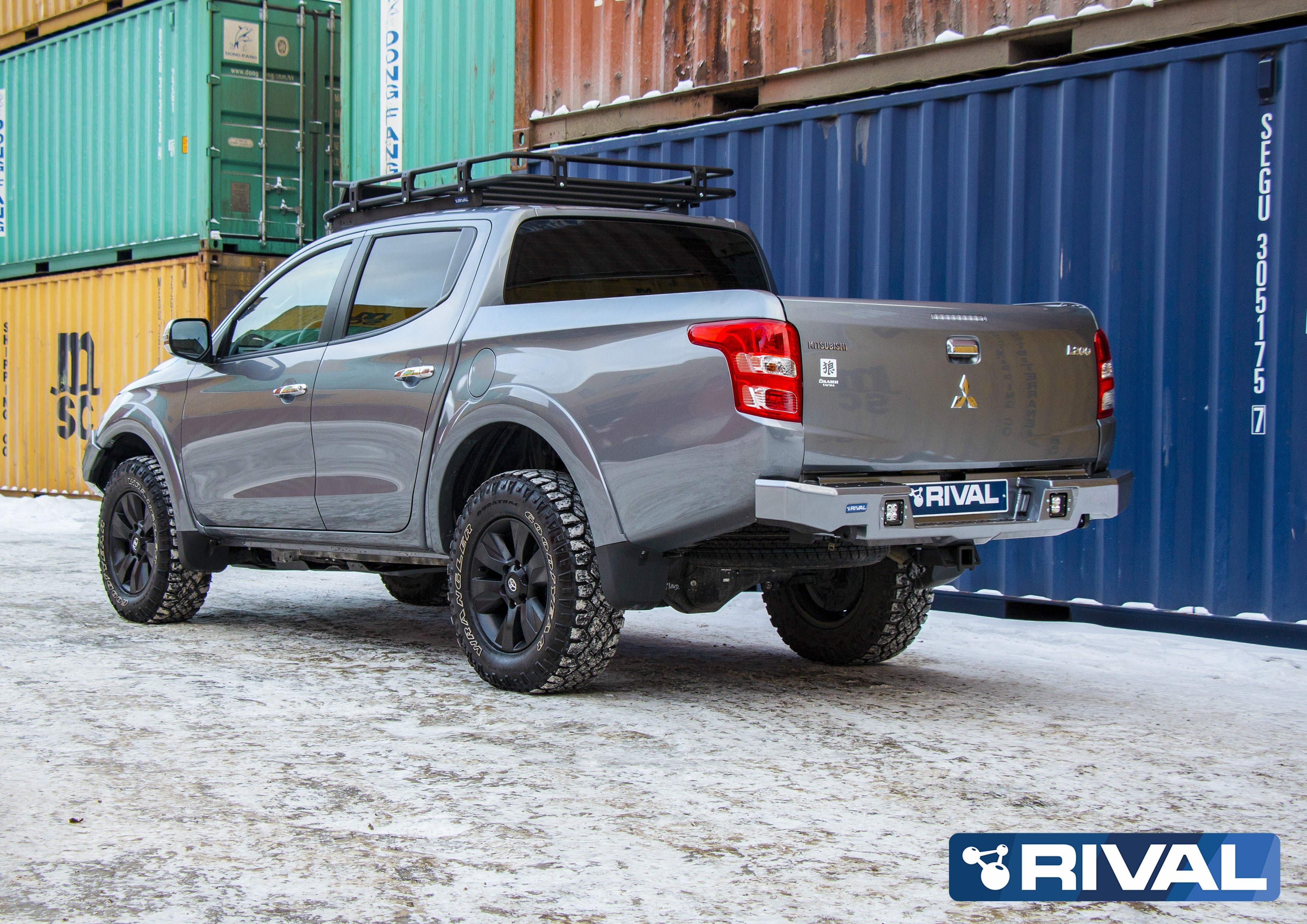 RIVAL4x4 Alu Heckstoßstange für Mitsubishi L200 / Triton (2015-2019) - GPC-Offroad