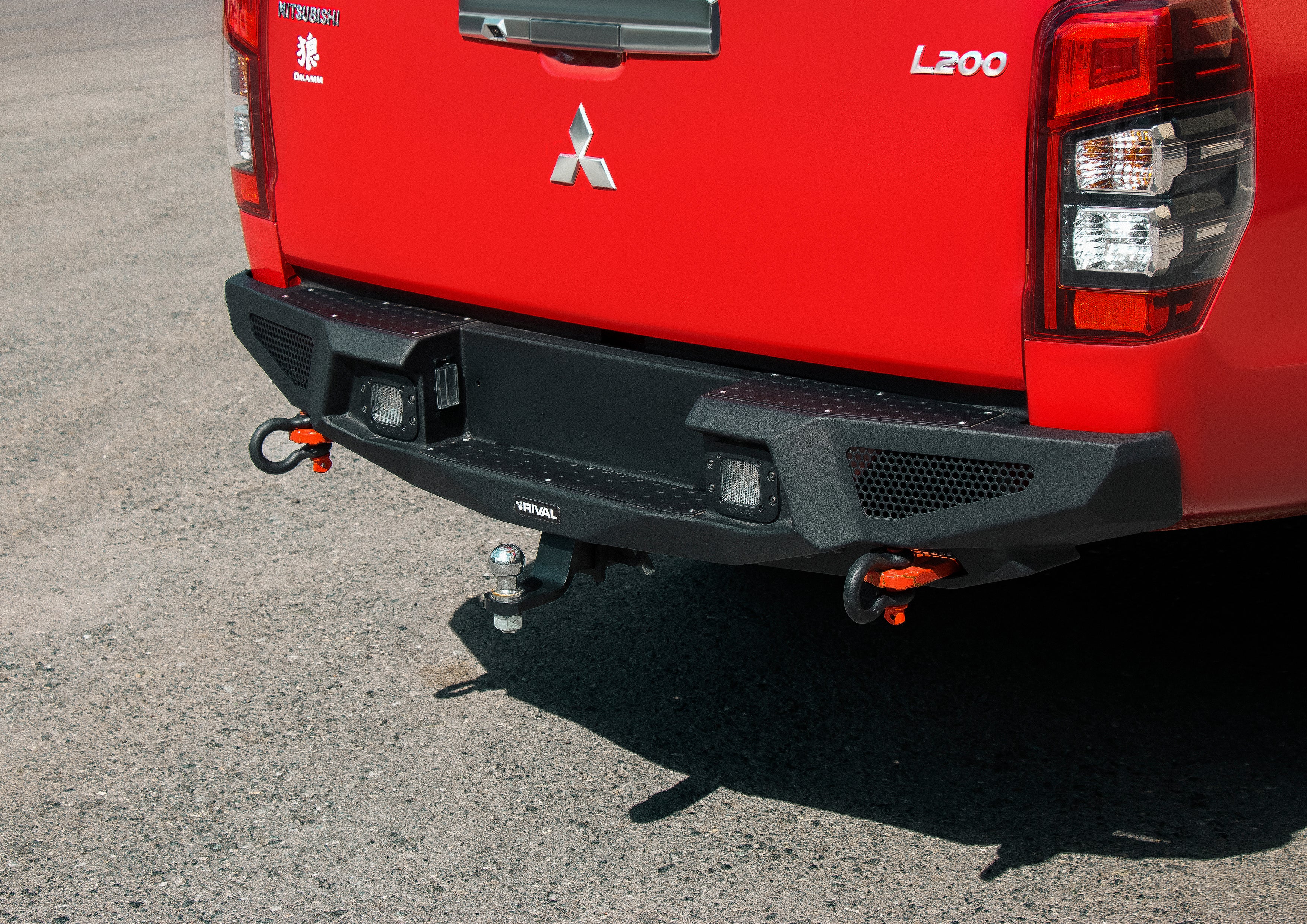 RIVAL4x4 aluminum rear bumper for Mitsubishi L200 / Triton (from 2019) 