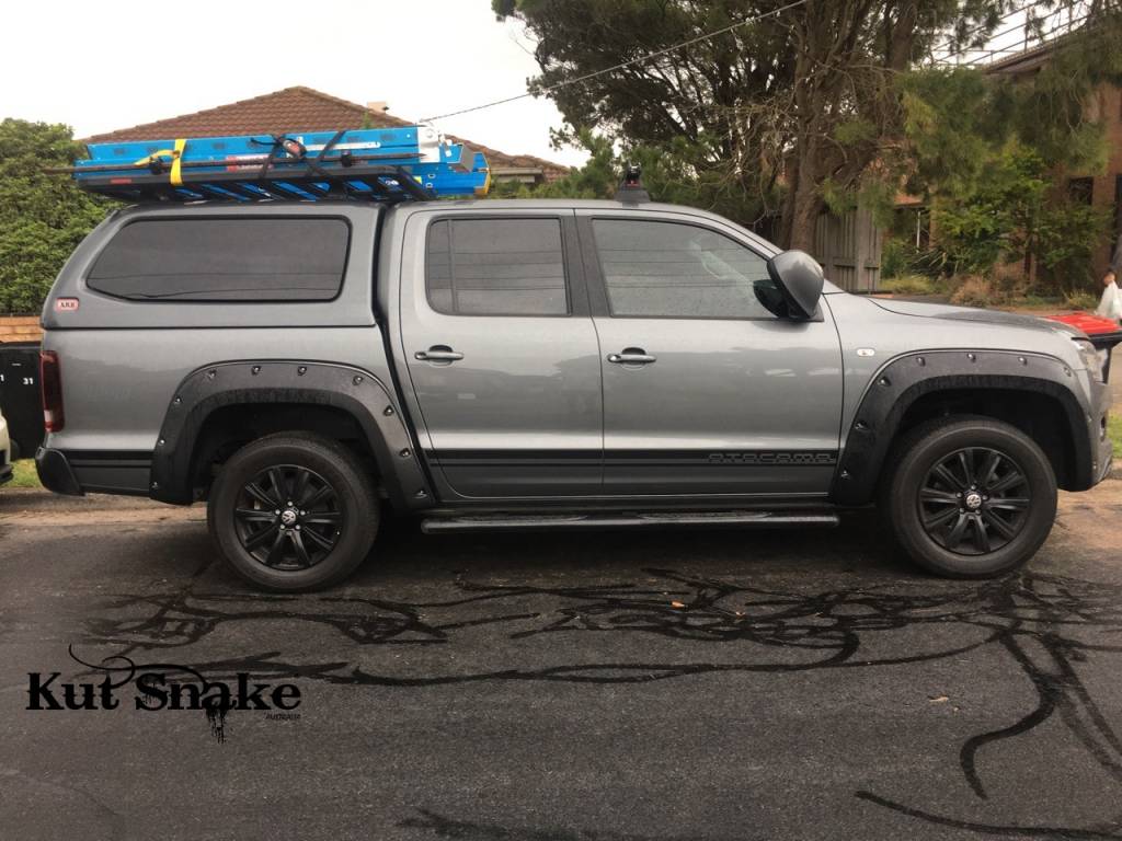 Kut Snake Kotflügelverbreiterung Volkswagen Amarok (2010-2022) - 90 mm Breite - Struktur Oberfläche