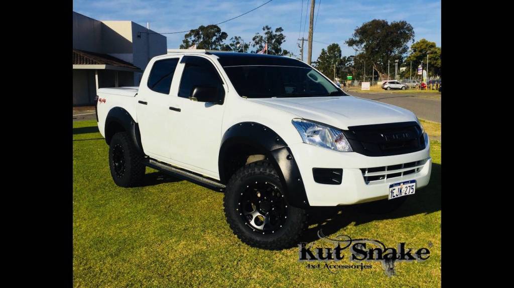 Kut Snake Kotflügelverbreiterung Isuzu D-Max (2012-2020) - 85mm Breite  - Struktur Oberfläche