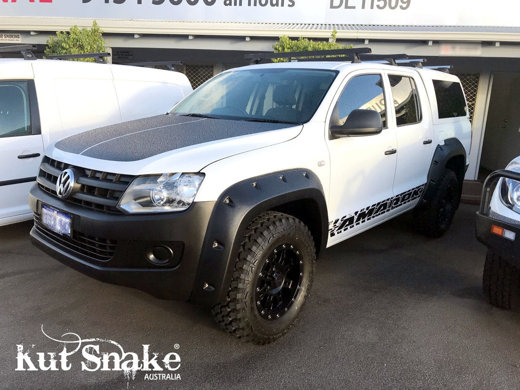 Kut Snake Kotflügelverbreiterung Volkswagen Amarok (2010-2022) - 90 mm Breite - Struktur Oberfläche