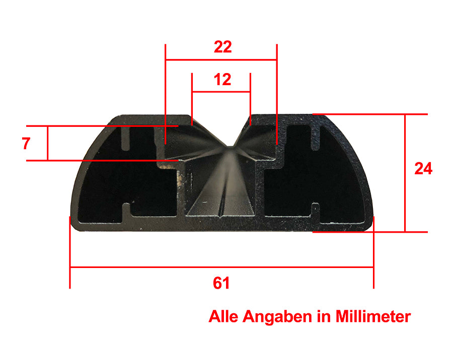 Rhino Rack Montageschienen (2 Stk.) Für Pioneer Plattform 610mm Vortex inkl. Zwifloc - GPC-Offroad