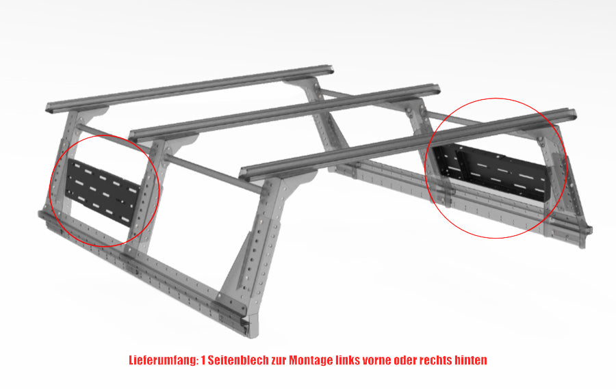 Muli-Rack Seitenblech - Extracab (Vorne Links o. Hinten Rechts (1.Stk.))