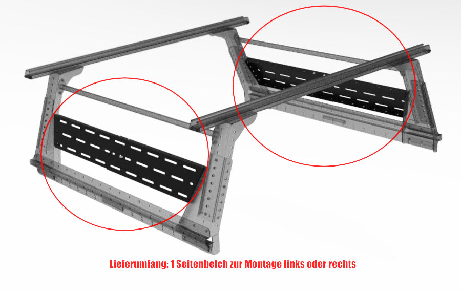 Muli-Rack Seitenblech - Doublecab Links & Rechts (1.Stk.) - GPC-Offroad