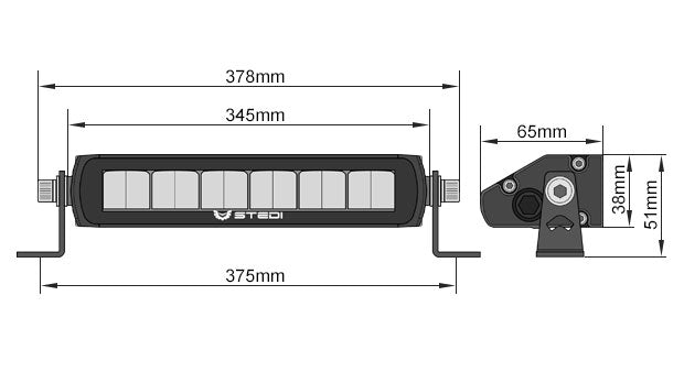 STEDI Light Bar ST1K 13.5 Zoll mit E-Prüfzeichen