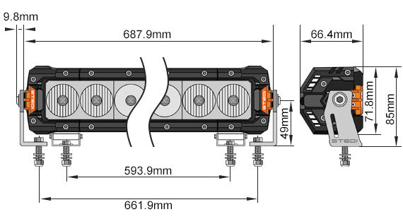 STEDI Light Bar ST3301 PRO 27.5 Zoll