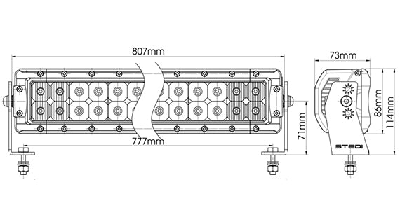 STEDI Light Bar ST4K 32 Zoll - German Pickup Customs