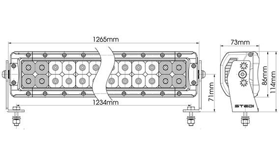 STEDI Light Bar ST4K 50 Zoll - German Pickup Customs