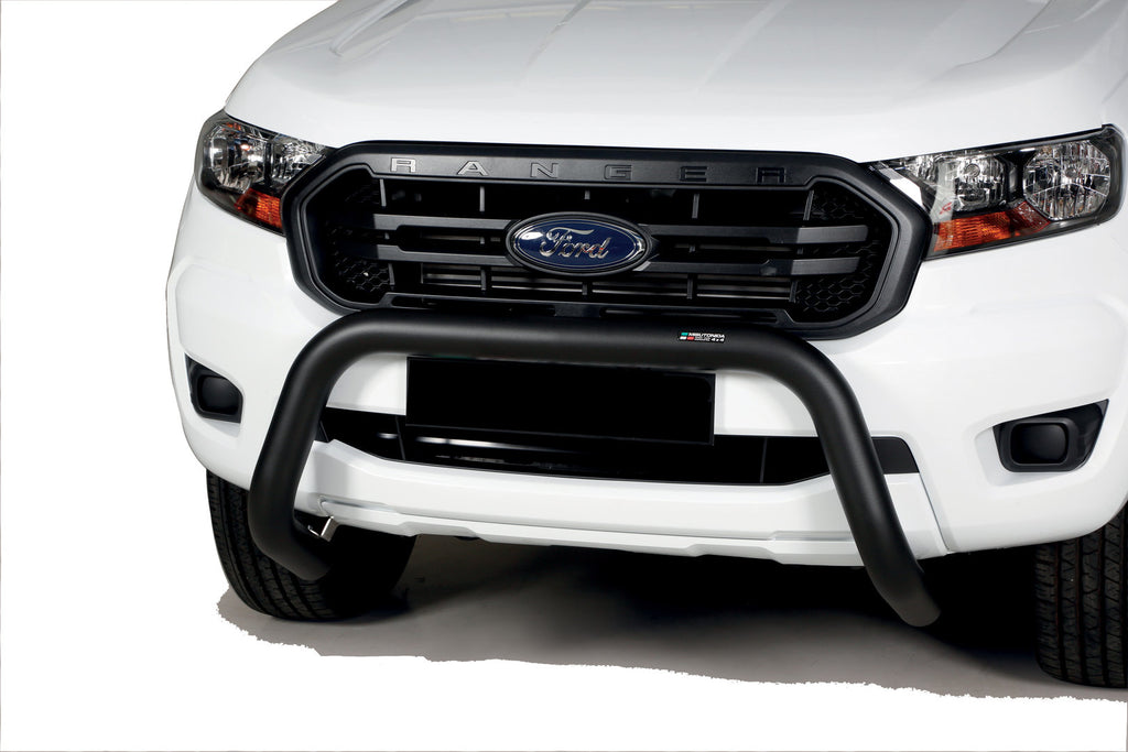 Ford Ranger front guard black matt stainless steel 76mm (from 2012-2022) 