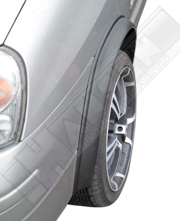 Fender flares 60 mm 4 pieces á 1.5 meters (made of black hard rubber)