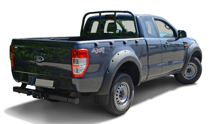 Fender flares Ford Ranger (2016-2018) double cab Pocket Style 30mm 
