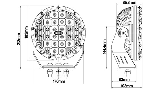STEDI Type-X™ Sport 7" LED Driving Lights (2 Stück) - German Pickup Customs