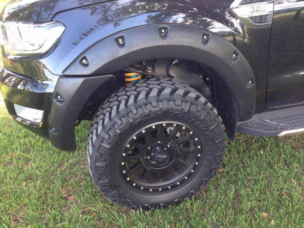 Kut Snake Kotflügelverbreiterung Ford Ranger PX1, PX2 - 55mm breite - Struktur Oberfläche