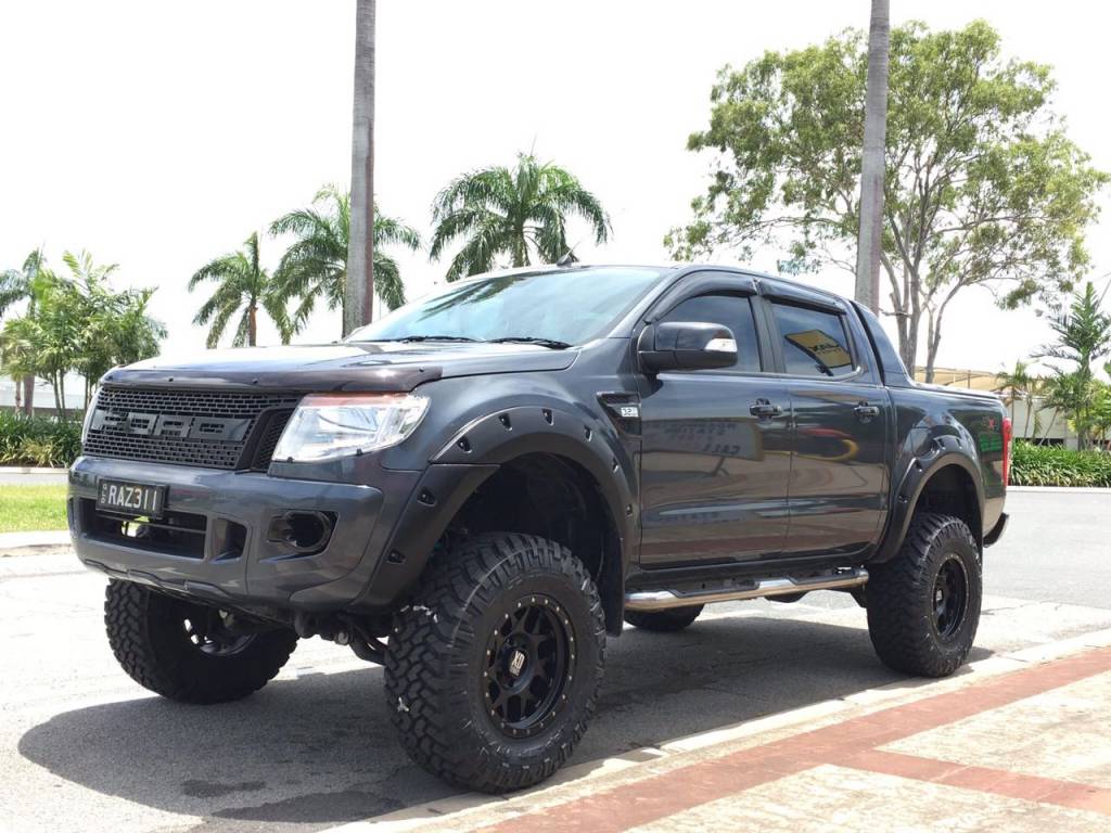 Kut Snake Kotflügelverbreiterung Ford Ranger PX1, PX2 - 55mm breite - Struktur Oberfläche