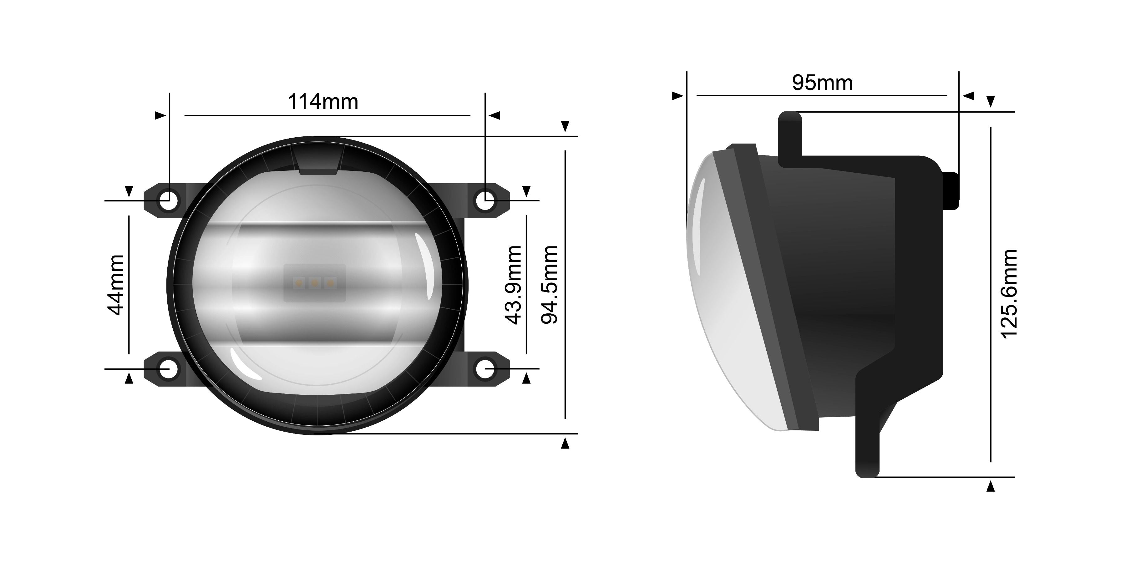 STEDI Universal Nebelscheinwerfer - Type C