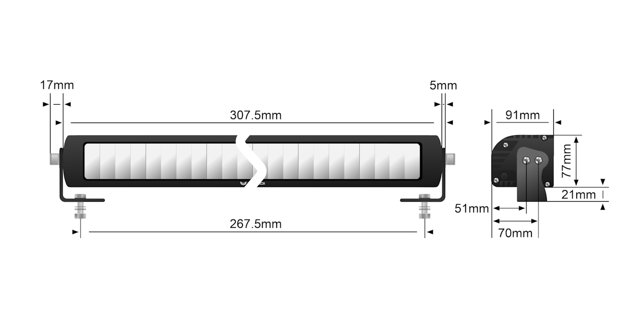 STEDI Light Bar ST-X 12 Zoll mit E-Prüfzeichen