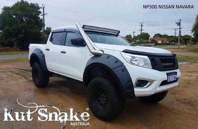 Kut Snake Kotflügelverbreiterung Nissan Navara D23-Monster - 85 mm Breite - Struktur Oberfläche