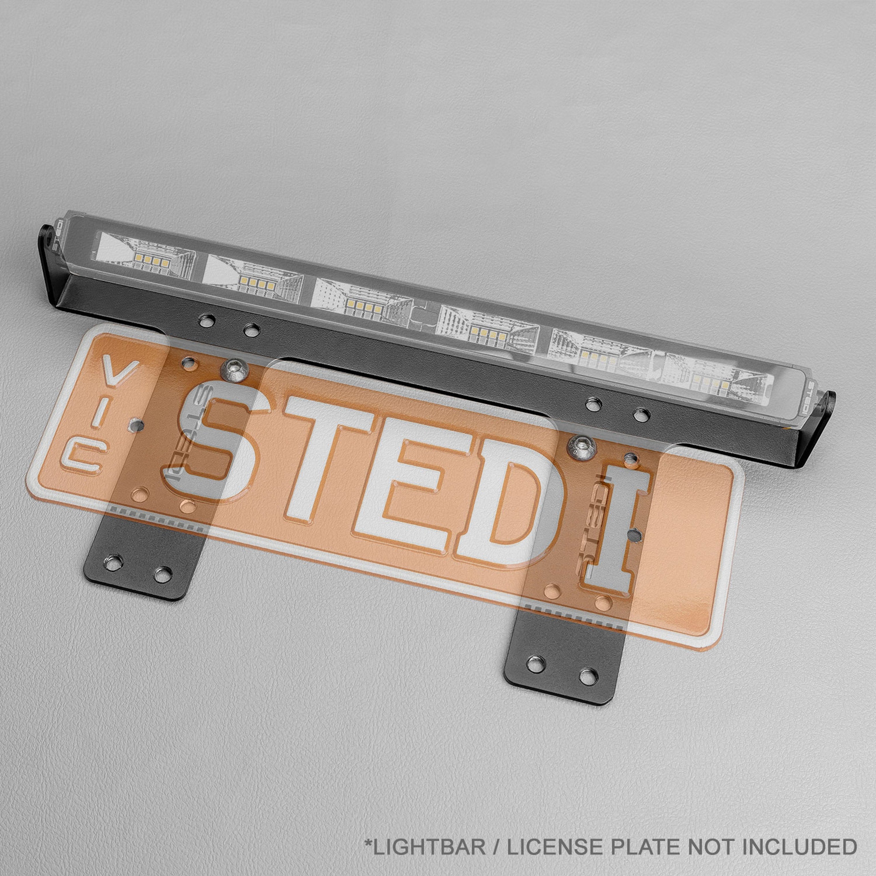 STEDI license plate holder for Micro V2 LED Light Bar 13.9 inch