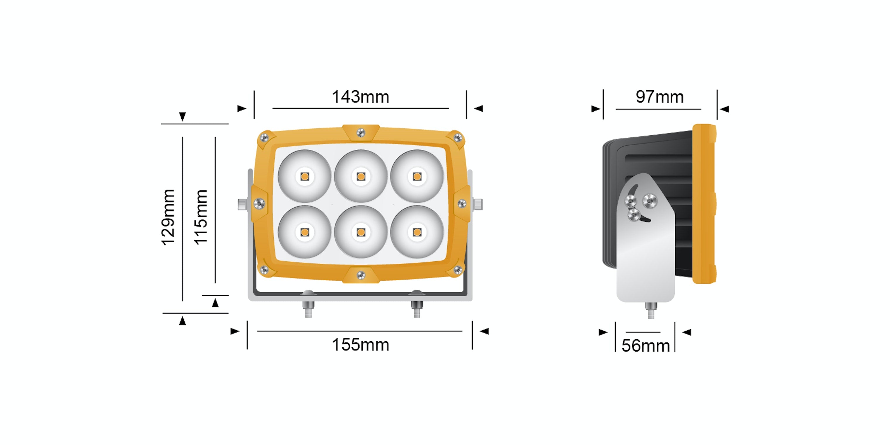 STEDI Shock 6 Heavy Duty LED Mining Light