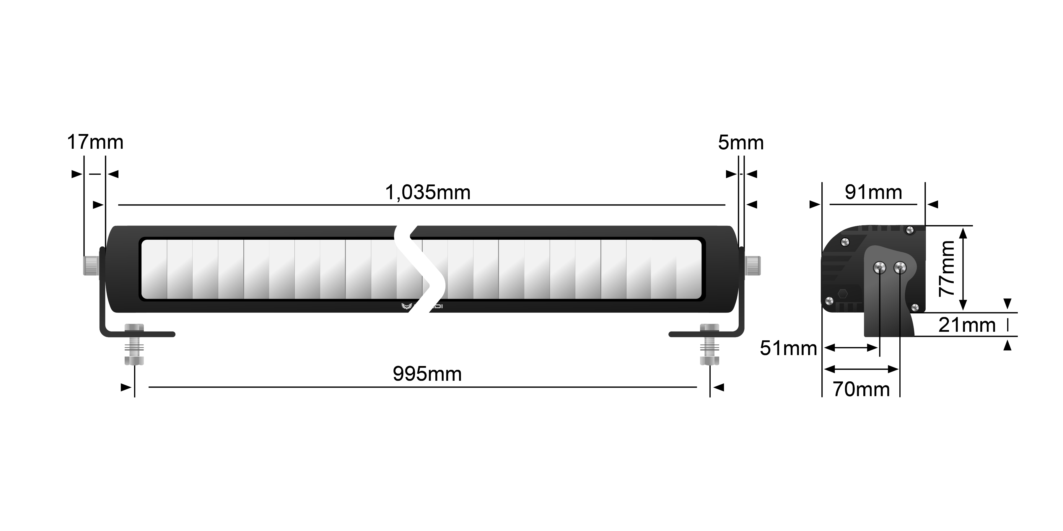 STEDI Light Bar ST-X 40.5 Zoll mit E-Prüfzeichen