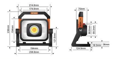 STEDI T3000 LED Arbeits- & Camping Lampe